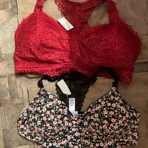 Brand new Maurice’s racer back bras size 3